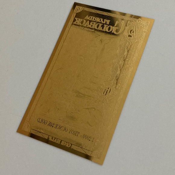 One 1/2 Half Florida GoldBack 24kt. .999 99.9% Au Gold - Picture 1 of 5